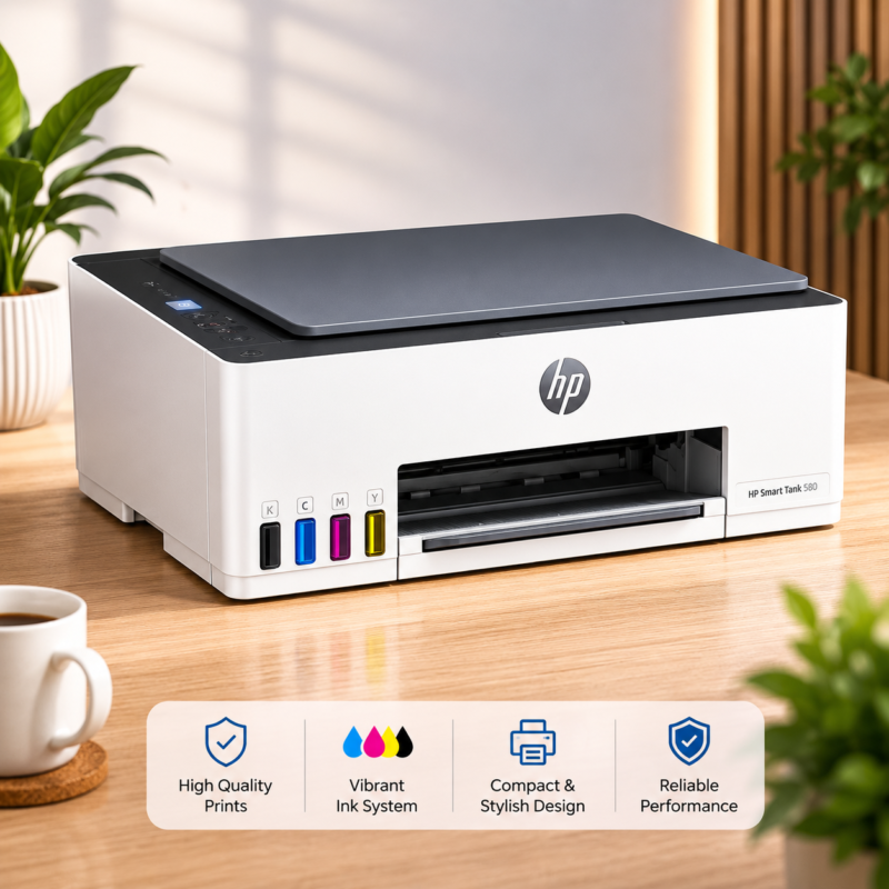 HP 580 Smart Tank All-in-one WiFi Colour Printer
