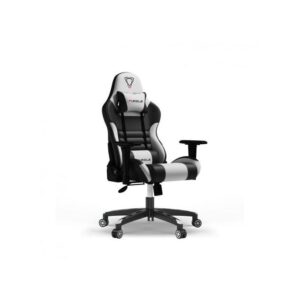 Gaming Chair With Footrest BLACK/WHITE