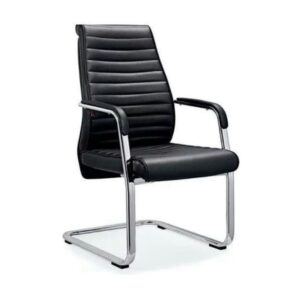 Executive Visitors / Guest Office Leather Chair - Black