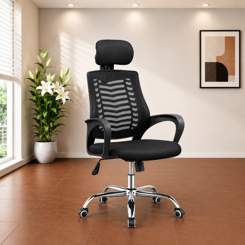 Mesh Office Chair with Headrest