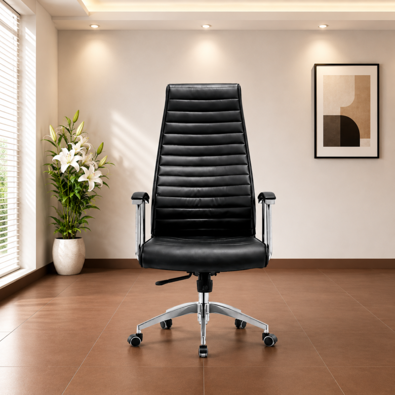 Executive Ergonomic Leather Chair  Orthopaedic