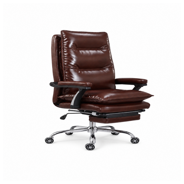 Executive Leather Office Chair  Ultimate Comfort & Premium Style