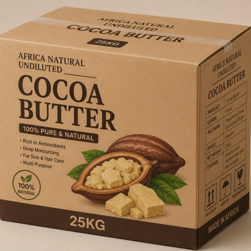 Pure Natural Cocoa Butter 25KG