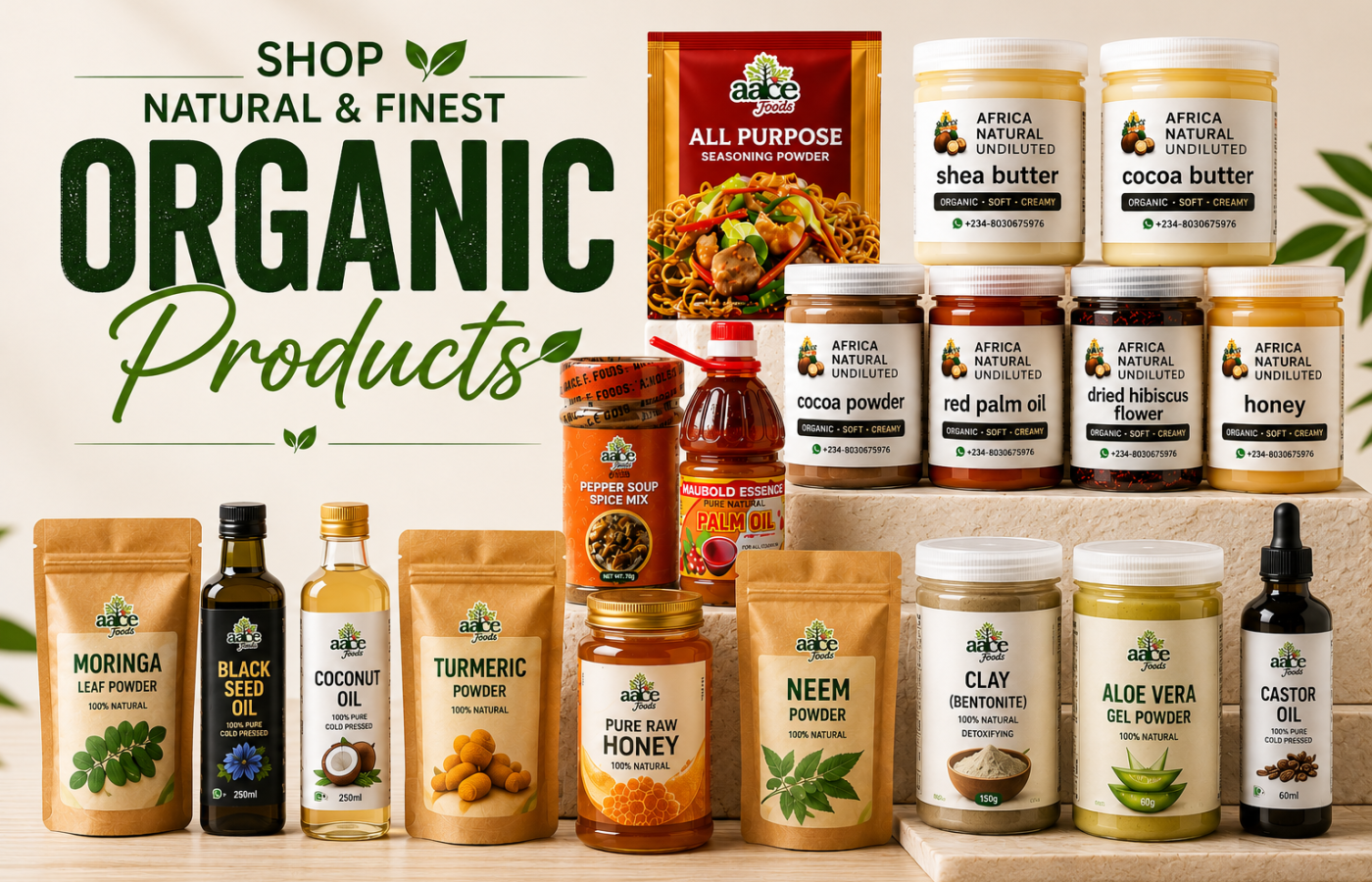 natural organic products banner